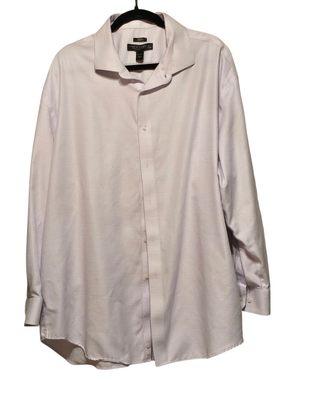 Men's Pronto Uomo  Lavender Dress Shirt - Classic Spread Collar